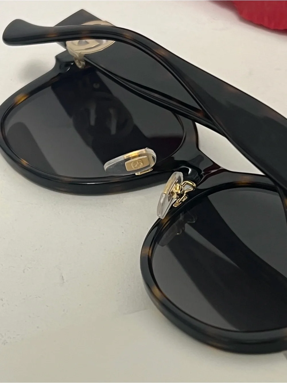 Gucci 56mm Square Sunglasses In Havana Gray New Without Case - Unisex - Reemoly